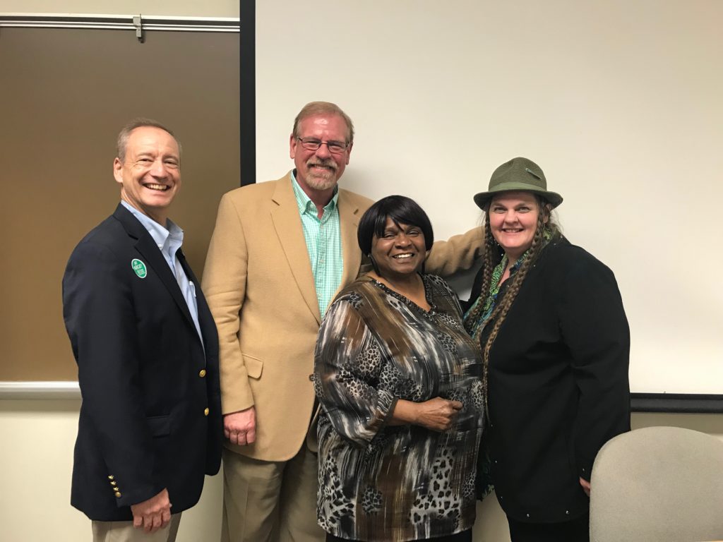 John Taube, Ray Morris, Carmen Jackson, and Renee Mason