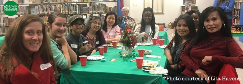 People sitting around a table at Taste of Civility 2019